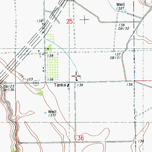 Topographic Map of Green Grove Church (historical), MS