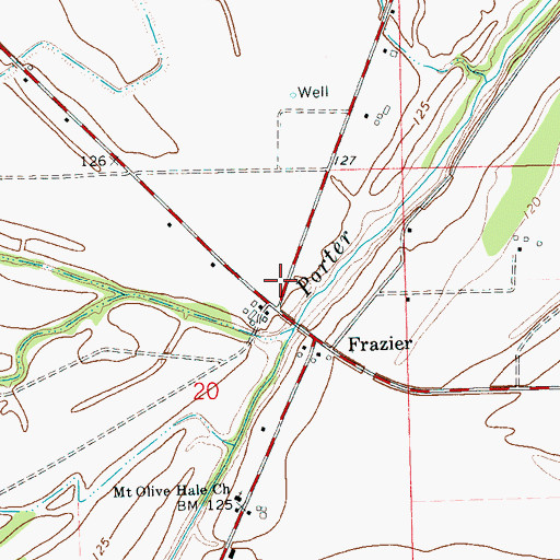 Topographic Map of Hale School (historical), MS