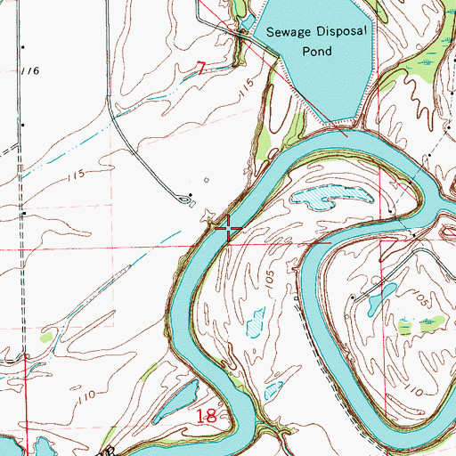 Topographic Map of Heard Ferry (historical), MS
