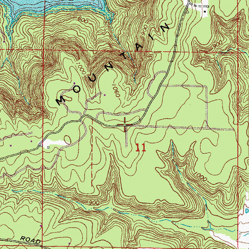Topographic Map of Choctaw Pines, AR
