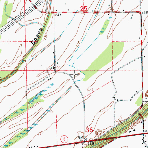 Topographic Map of Lion Brake, MS