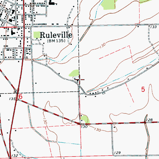 Topographic Map of Mount Galilee Church, MS