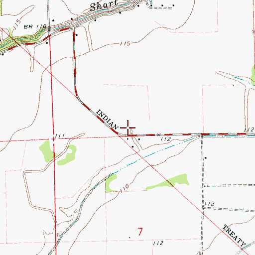 Topographic Map of New Hope Church (historical), MS