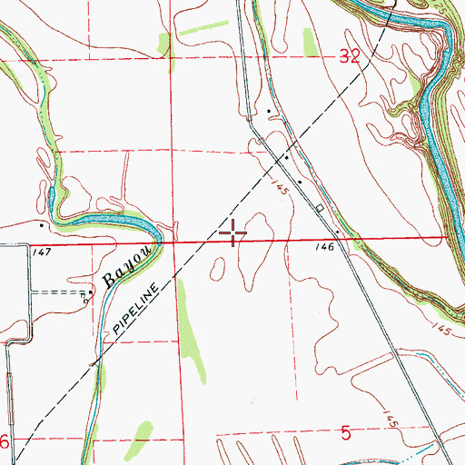 Topographic Map of New Kingdom Church (historical), MS