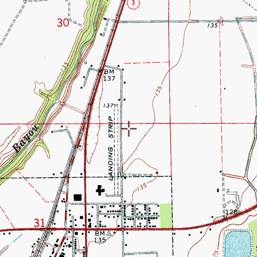 Topographic Map of Ruleville Health Care Center, MS