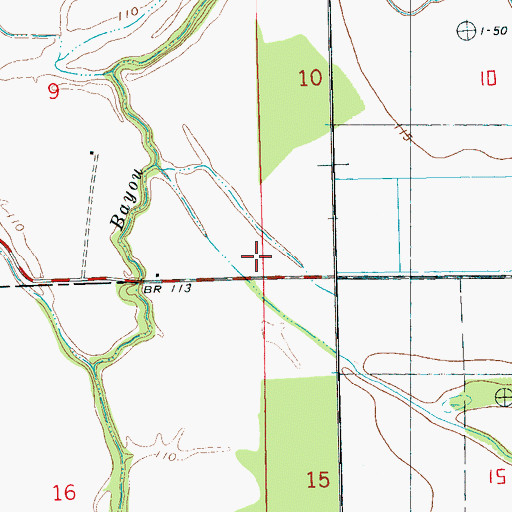 Topographic Map of Toler School (historical), MS