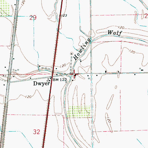 Topographic Map of Union Grove Church, MS