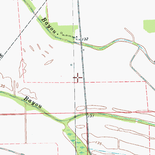Topographic Map of Union Temple (historical), MS