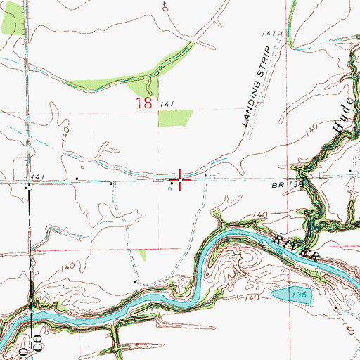 Topographic Map of Whites Chapel (historical), MS