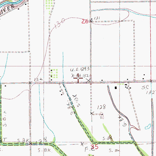 Topographic Map of Williams Chapel (historical), MS