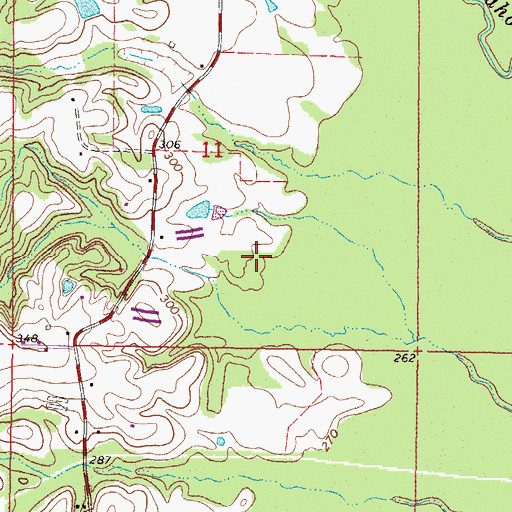 Topographic Map of Andersons Mill (historical), MS