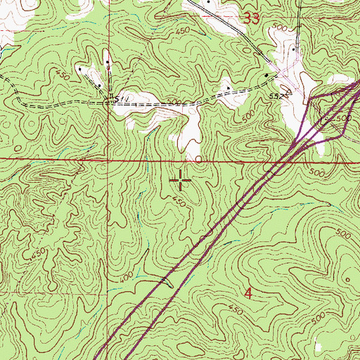 Topographic Map of Davisville (historical), MS