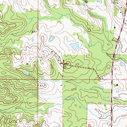 Topographic Map of Etchehoma (historical), MS
