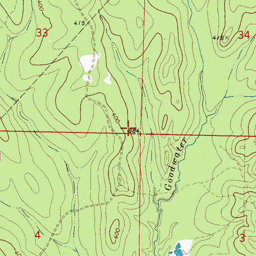 Topographic Map of Masonite Corporation Game Refuge, MS