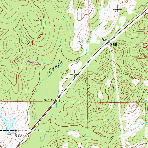 Topographic Map of Weems (historical), MS
