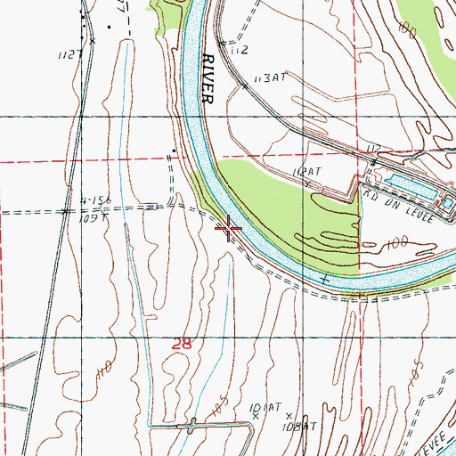 Topographic Map of Altons Landing, MS