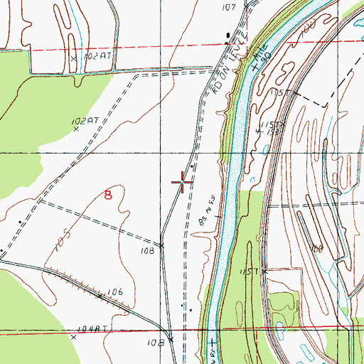 Topographic Map of Crump, MS