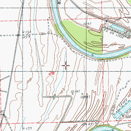 Topographic Map of Koalensa Plantation (historical), MS