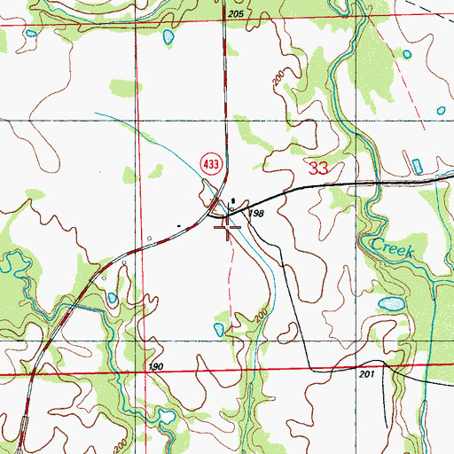 Topographic Map of Plumville (historical), MS