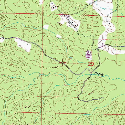 Topographic Map of Texas (historical), MS