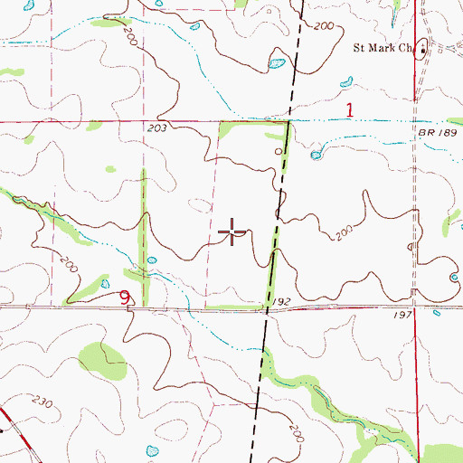 Topographic Map of Wild Horse Prairie, MS