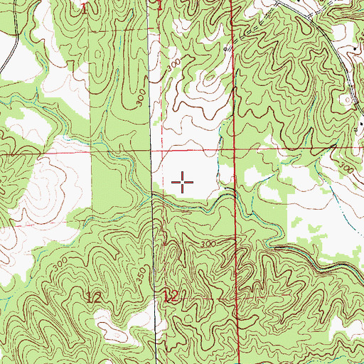 Topographic Map of Ruby, MS