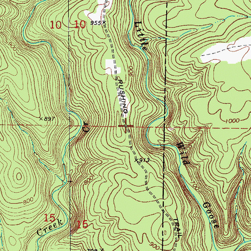 Topographic Map of Kinderhook (historical), AR