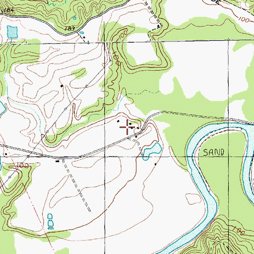 Topographic Map of Disharoon Plantation (historical), MS