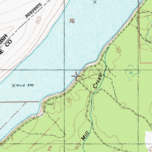Topographic Map of Hart Landing, MS