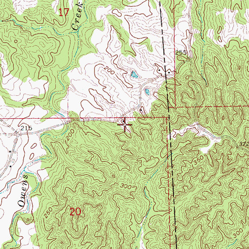 Topographic Map of Mercy Seat School (historical), MS