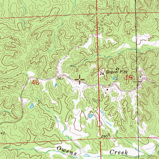Topographic Map of Ross School (historical), MS