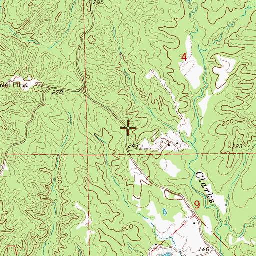 Topographic Map of Saint Luke School (historical), MS