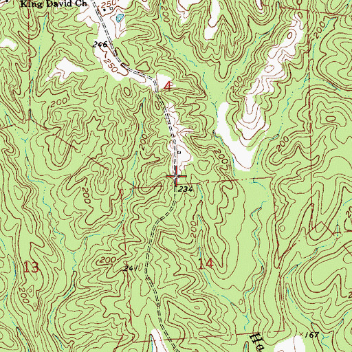Topographic Map of Union Hill Church (historical), MS