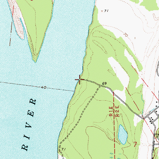 Topographic Map of Upper Grand Gulf Landing, MS