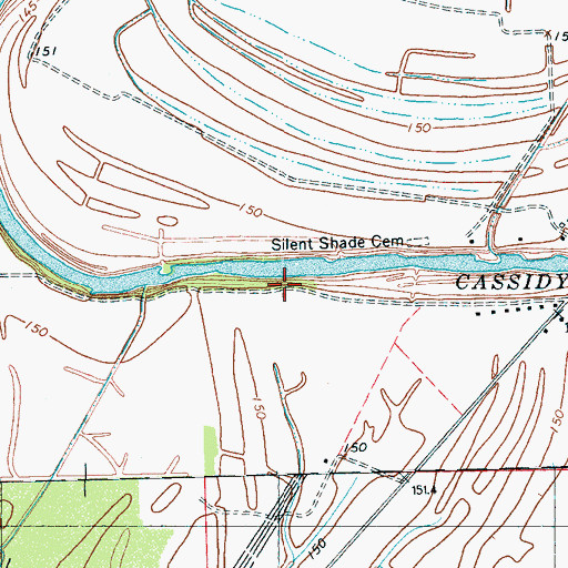 Topographic Map of Frison Church (historical), MS