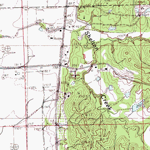 Topographic Map of Popular Springs Church, MS