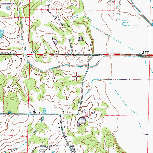 Topographic Map of Cedar Cove, MS