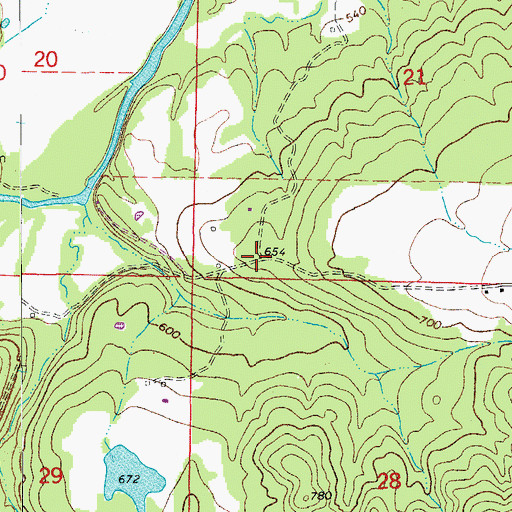 Topographic Map of Shake Rag (historical), AR