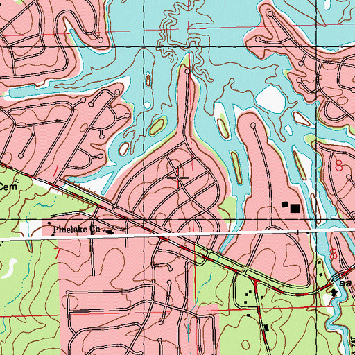 Topographic Map of Forest Point, MS