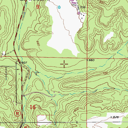 Topographic Map of Township of Sulphur Springs (historical), AR