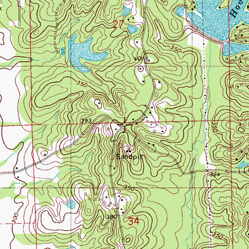 Topographic Map of Old Union School (historical), MS