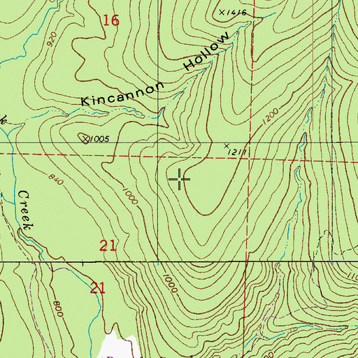Topographic Map of Township of White Oak (historical), AR