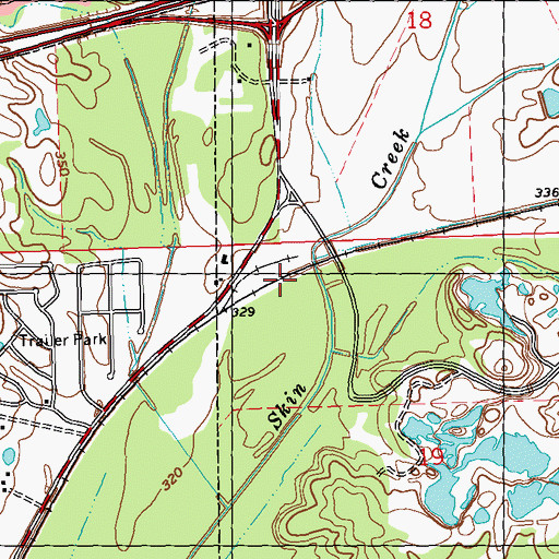 Topographic Map of Rice Switch, MS