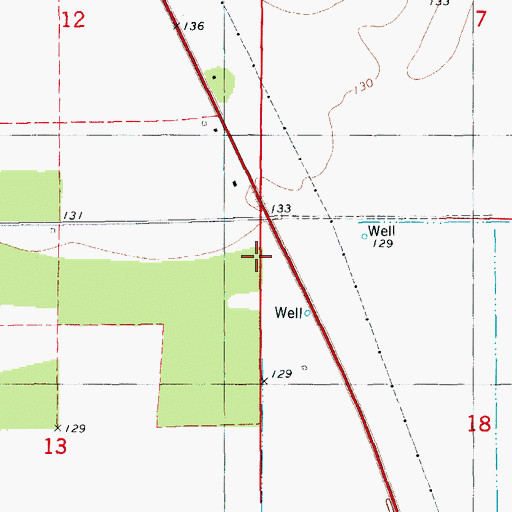 Topographic Map of Township of Bowie, AR
