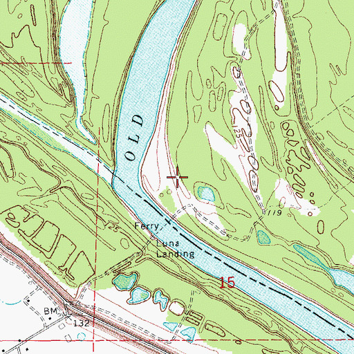 Topographic Map of Carter Point, MS