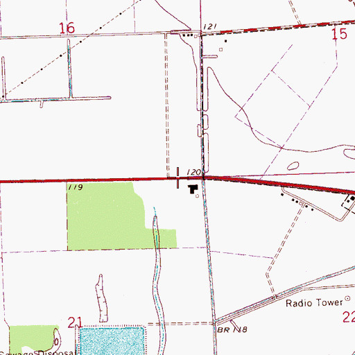 Topographic Map of Church of Christ, MS