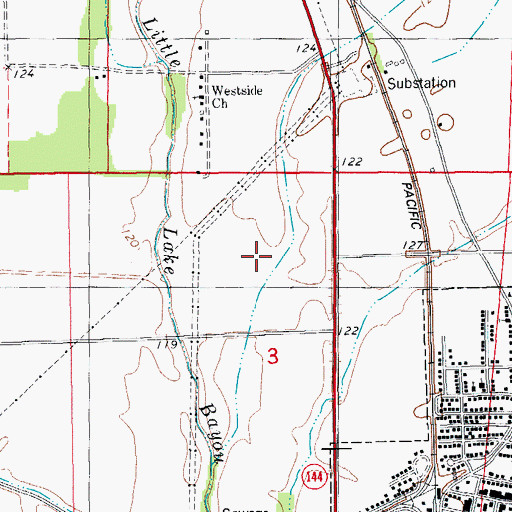 Topographic Map of Township of Carlton, AR