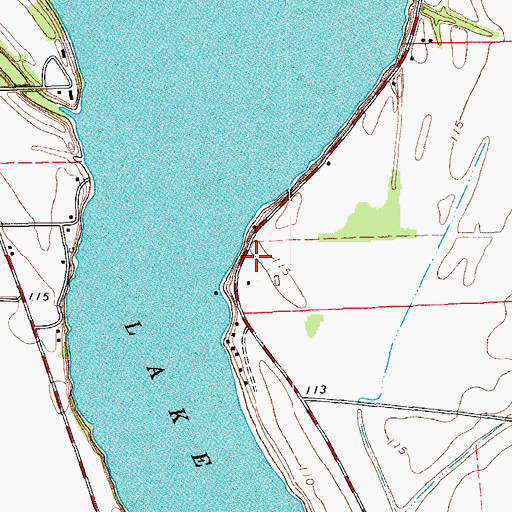 Topographic Map of Eastern Star Church, MS
