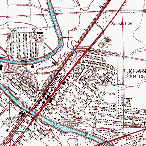 Topographic Map of Ebenezer Baptist Church, MS