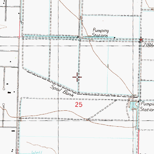 Topographic Map of Lapham Tank, AZ